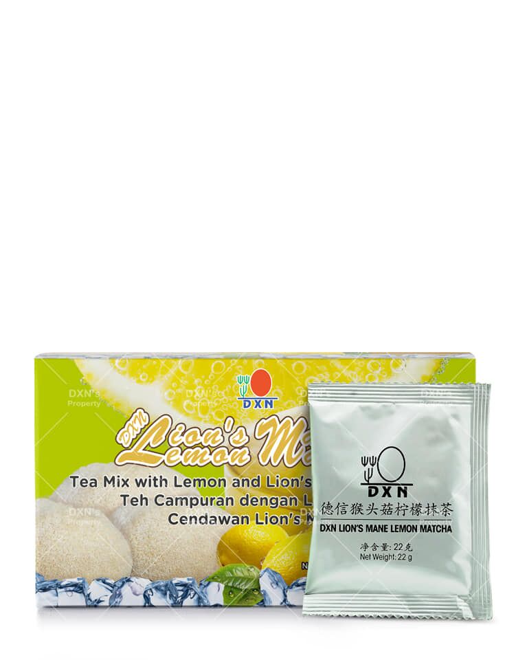 DXN Lion's Mane Lemon Matcha 1 DXN Lion's Mane Lemon Matcha